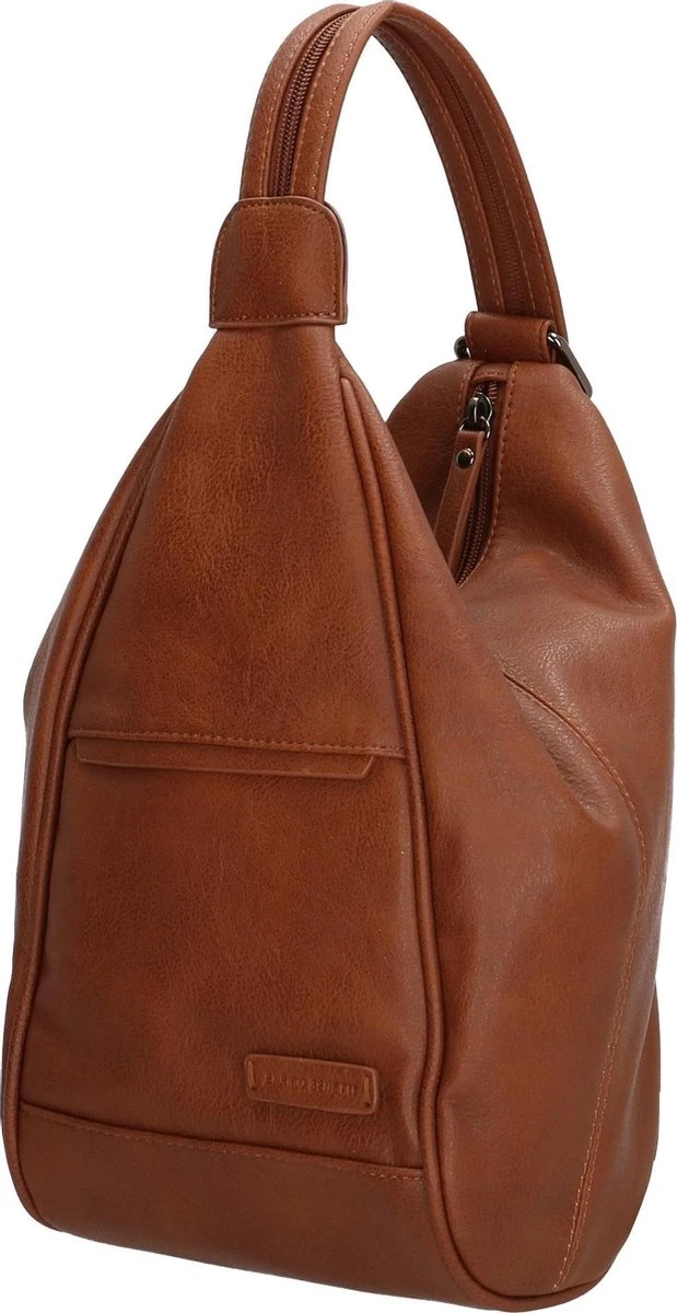 Enrico Benetti Rugzak - Lily - Dames Rugtas & Schoudertas - Anti Diefstal - Cognac / Bruin 2 Enrico Benetti Rugzak - Lily - Dames Rugtas & Schoudertas - Anti Diefstal - Cognac / Bruin - Afbeelding 2