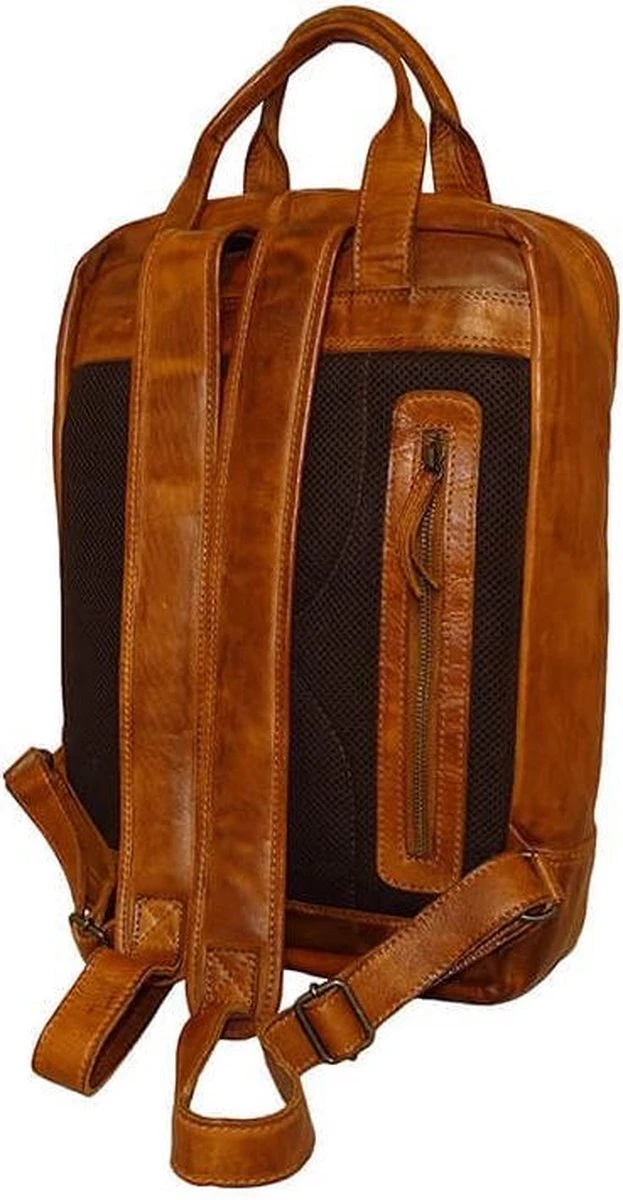 Bear Design Maja Leren Rugzak - Cognac 12 Bear Design Maja Leren Rugzak - Cognac - Afbeelding 12