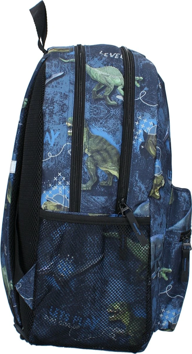 Skooter Dinogames - Rugzak - Schooltas Jongen - Blauw - Dino 2 Skooter Dinogames - Rugzak - Schooltas Jongen - Blauw - Dino - Afbeelding 2
