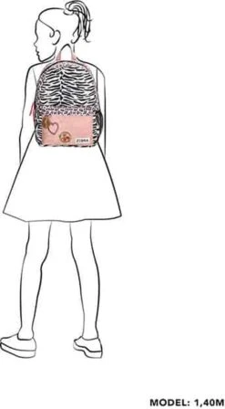 Zebra Trends Rugzak Panther Wit/Roze -Schoolbenodigdheden 662x1200 5