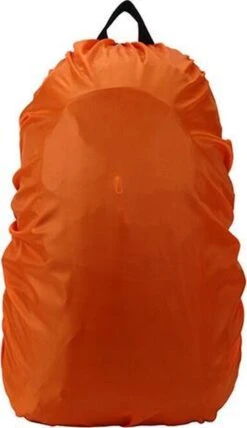 Merkloos Regenhoes Rugzak - Waterdichte Backpack Hoes - Flightbag 35L | Bescherm Uw Tas Tegen Regen! (Oranje)