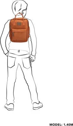 Beagles Originals Torrent Rugzak - 8 Liter - Terracotta -Schoolbenodigdheden 695x1200 1