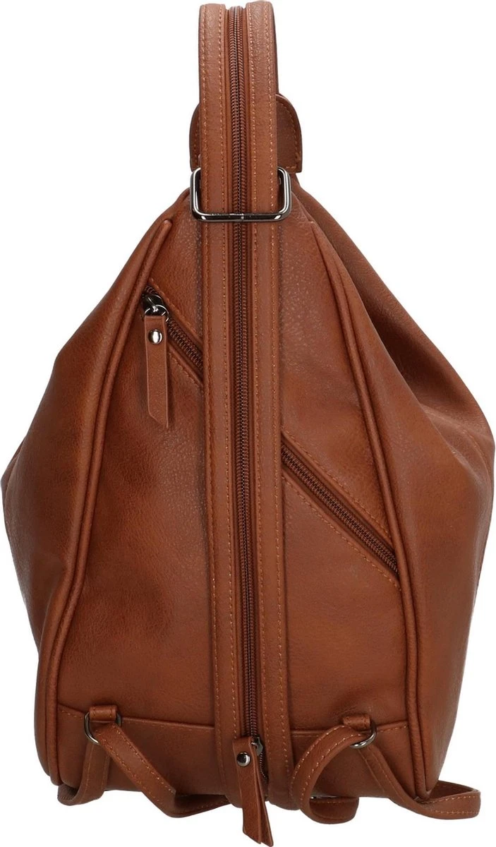 Enrico Benetti Rugzak - Lily - Dames Rugtas & Schoudertas - Anti Diefstal - Cognac / Bruin 3 Enrico Benetti Rugzak - Lily - Dames Rugtas & Schoudertas - Anti Diefstal - Cognac / Bruin - Afbeelding 3