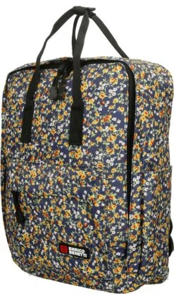 Enrico Benetti San Jose Rugzak - 13" Laptop - 10.5 Liter - 46212 - Blauw Met Madeliefjes -Schoolbenodigdheden 712x1200 2