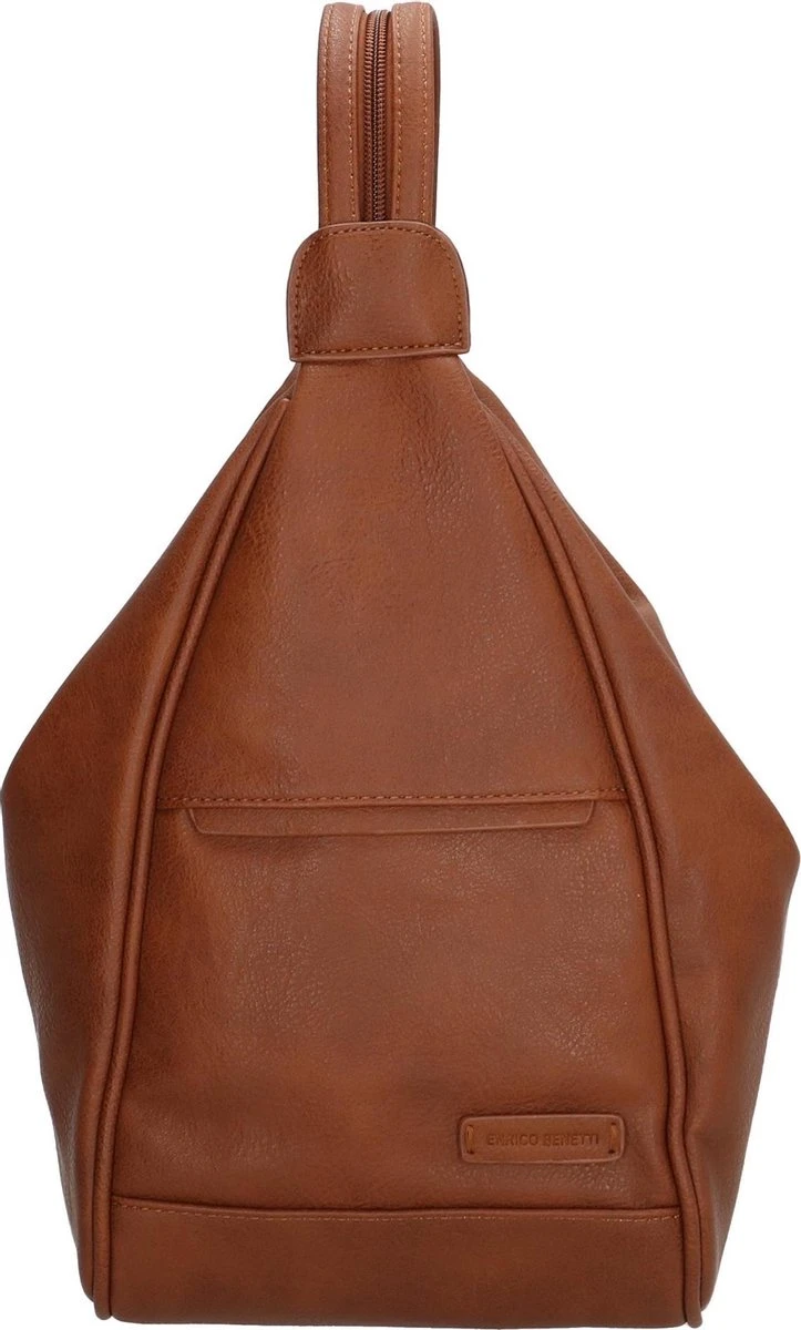 Enrico Benetti Rugzak - Lily - Dames Rugtas & Schoudertas - Anti Diefstal - Cognac / Bruin 1 Enrico Benetti Rugzak - Lily - Dames Rugtas & Schoudertas - Anti Diefstal - Cognac / Bruin