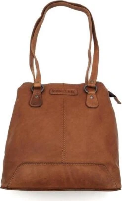 Hillburry Rugzak - Leder/Leer - Anti Diefstal - Schoudertas En Rugzak - Bruin / Camel/ Cognac -Schoolbenodigdheden 730x1200 5