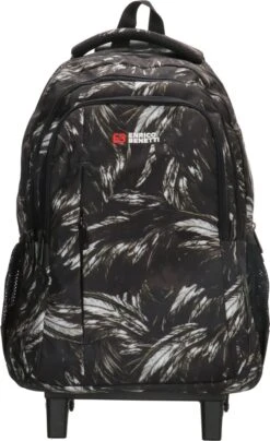 Enrico Benetti Trolleyrugzak - Rugzak Trolley - 2 Wielen - Zwart -Schoolbenodigdheden 733x1200 3