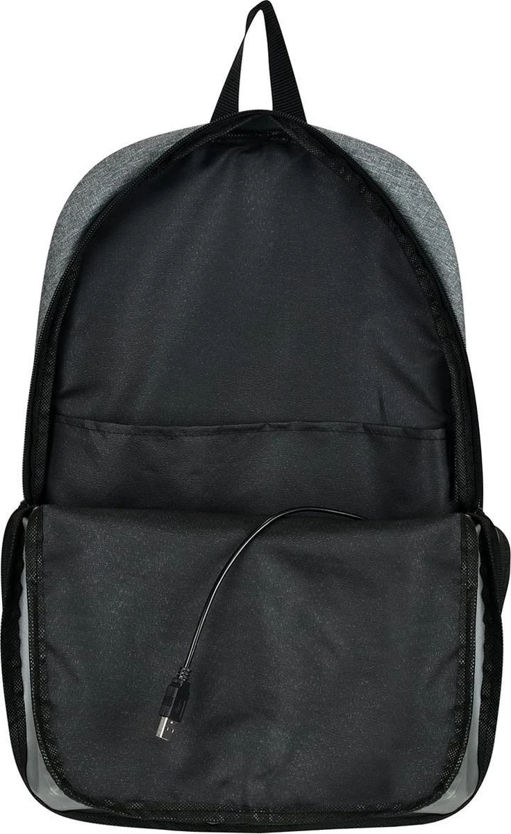 SafeSave Rugtas – Waterafstotende Schooltas Met Laptop Vak En Usb Aansluiting – Schoudertas – 15.6 Inch – Licht Grijs 4 SafeSave Rugtas – Waterafstotende Schooltas Met Laptop Vak En Usb Aansluiting – Schoudertas – 15.6 Inch – Licht Grijs - Afbeelding 4