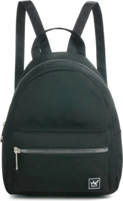 YLX Mini Backpack Voor Dames. Zwart. Recycled Rpet Materiaal. Gerecyclede Plastic Flessen. Eco-friendly. Mini Rugzak - Dames - Vrouwen - Tieners - Meiden
