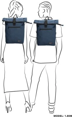 Beagles Originals Urban Originals 17,3" Laptop Rugzak - Blauw 8 Beagles Originals Urban Originals 17,3" Laptop Rugzak - Blauw -Schoolbenodigdheden 739x1200 4