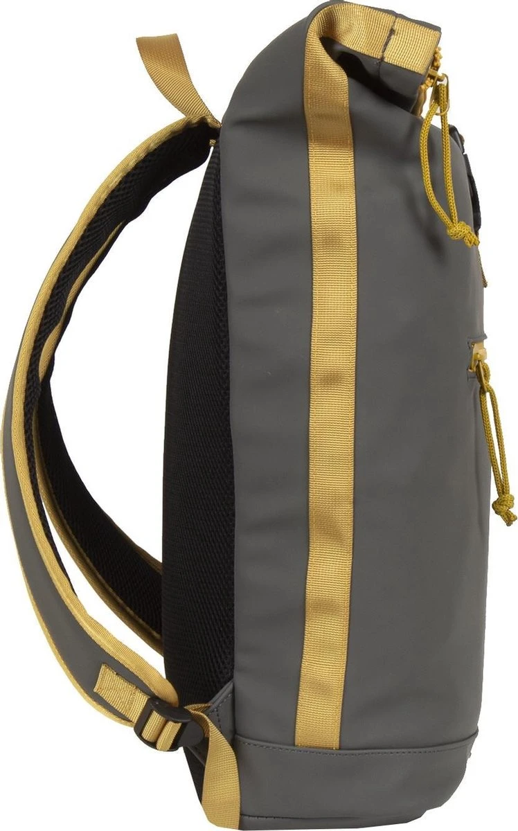 New Rebels® Tim - Rugtas - Geel - Waterafstotend - Roll-top - 15.6151413121087.9 - 30x12x43cm - Rugzak / Backpack 2 New Rebels® Tim - Rugtas - Geel - Waterafstotend - Roll-top - 15.6151413121087.9 - 30x12x43cm - Rugzak / Backpack - Afbeelding 2