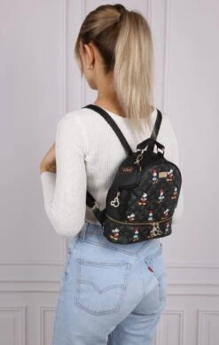 DISNEY Mickey En Minnie Mouse - Rugzak + Zakje, Zwart, Gewatteerd, Klein -Schoolbenodigdheden 761x1200 11