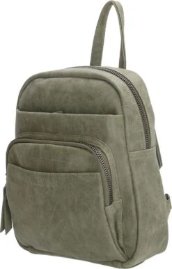 Enrico Benetti Zoë Dames Rugzak Klein - Kunstleer - Olijf Groen -Schoolbenodigdheden 768x1200 9