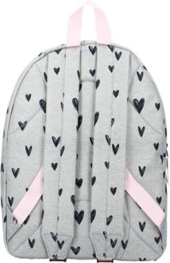 Milky Kiss Clever Girls - Rugzak - Schooltas Meisje - Grijs - Hartjes -Schoolbenodigdheden 778x1200 8