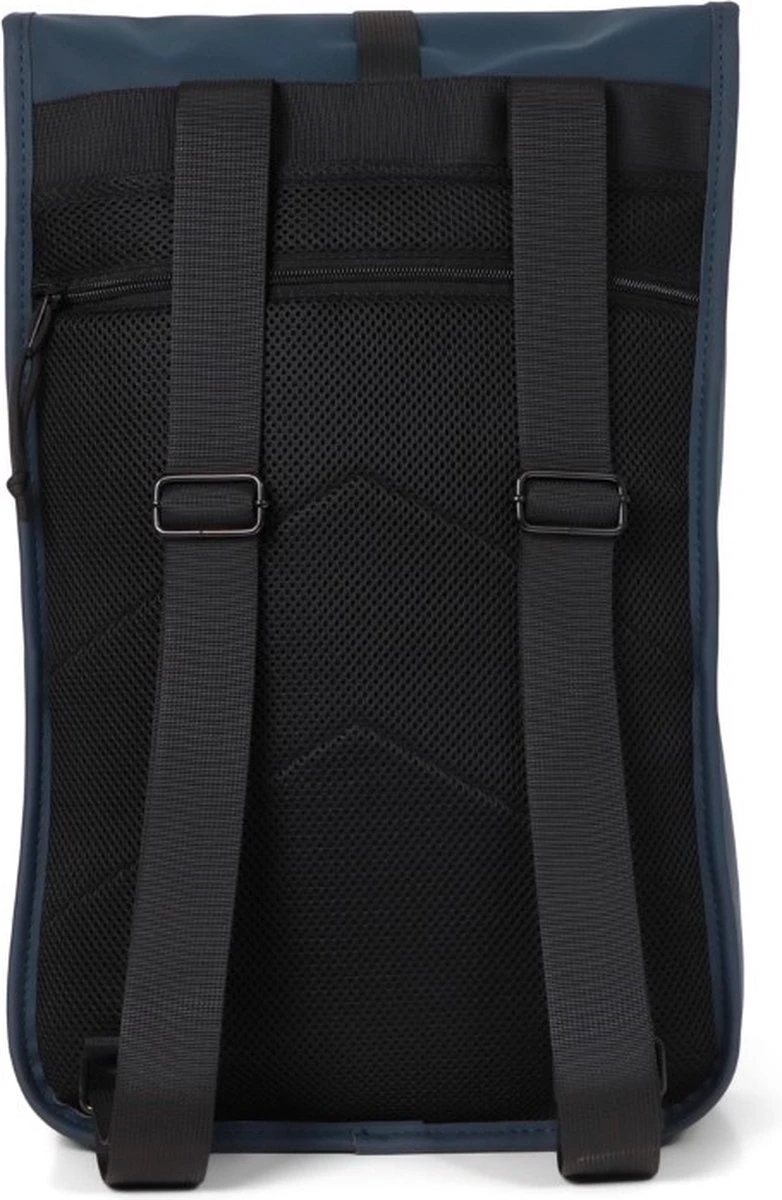 Norländer Dull PU Duo Rugtas - Met Laptopvak - Blauw 3 Norländer Dull PU Duo Rugtas - Met Laptopvak - Blauw - Afbeelding 3