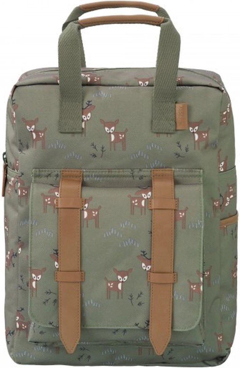 Fresk Kinderrugzak / Rugtas / Schooltas - Fresk - 6 Liter - Vegan - Groen 2 Fresk Kinderrugzak / Rugtas / Schooltas - Fresk - 6 Liter - Vegan - Groen - Afbeelding 2