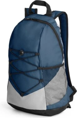 Vrije Tijds Rugtas/rugzak Donkerblauw/wit 42 X 25 X 18 Cm - Wandelen/strand/sport/zwemmen -Schoolbenodigdheden 790x1200 15