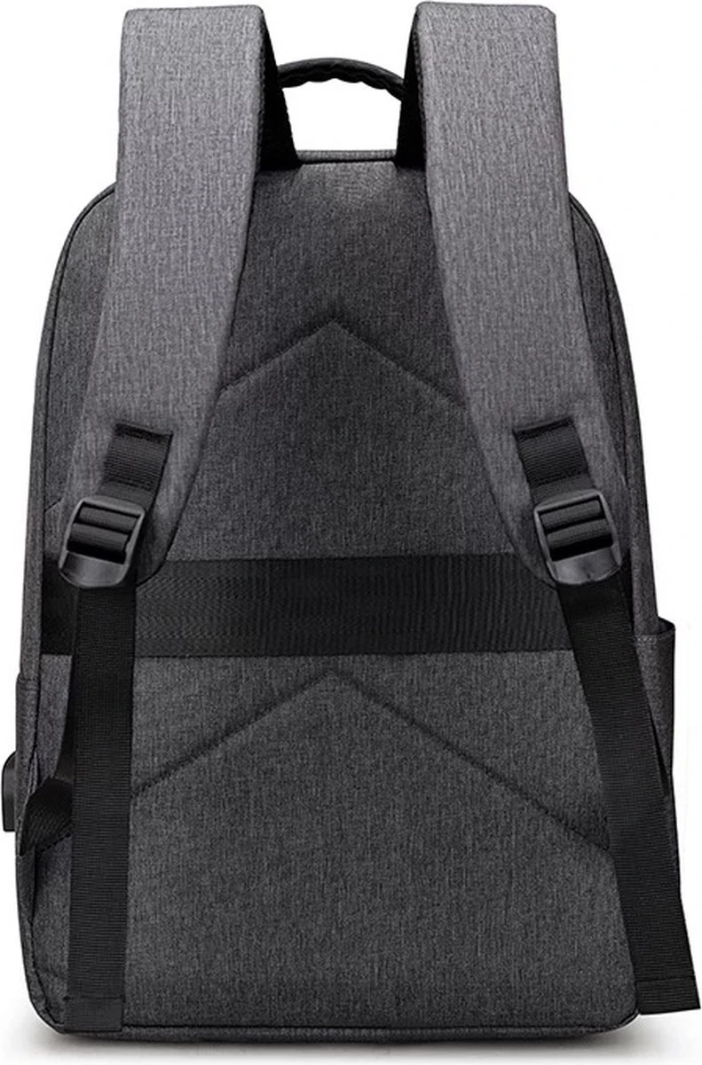 Merkloos Zakelijke Multifunctionele Rugzak 15 Inch Laptop Vak - USB Poort Rugtas Voor Werk, School Of Reizen - Waterdichte Tas Voor Heren/Dames - Backpack - Grij 3 Merkloos Zakelijke Multifunctionele Rugzak 15 Inch Laptop Vak - USB Poort Rugtas Voor Werk, School Of Reizen - Waterdichte Tas Voor Heren/Dames - Backpack - Grij - Afbeelding 3