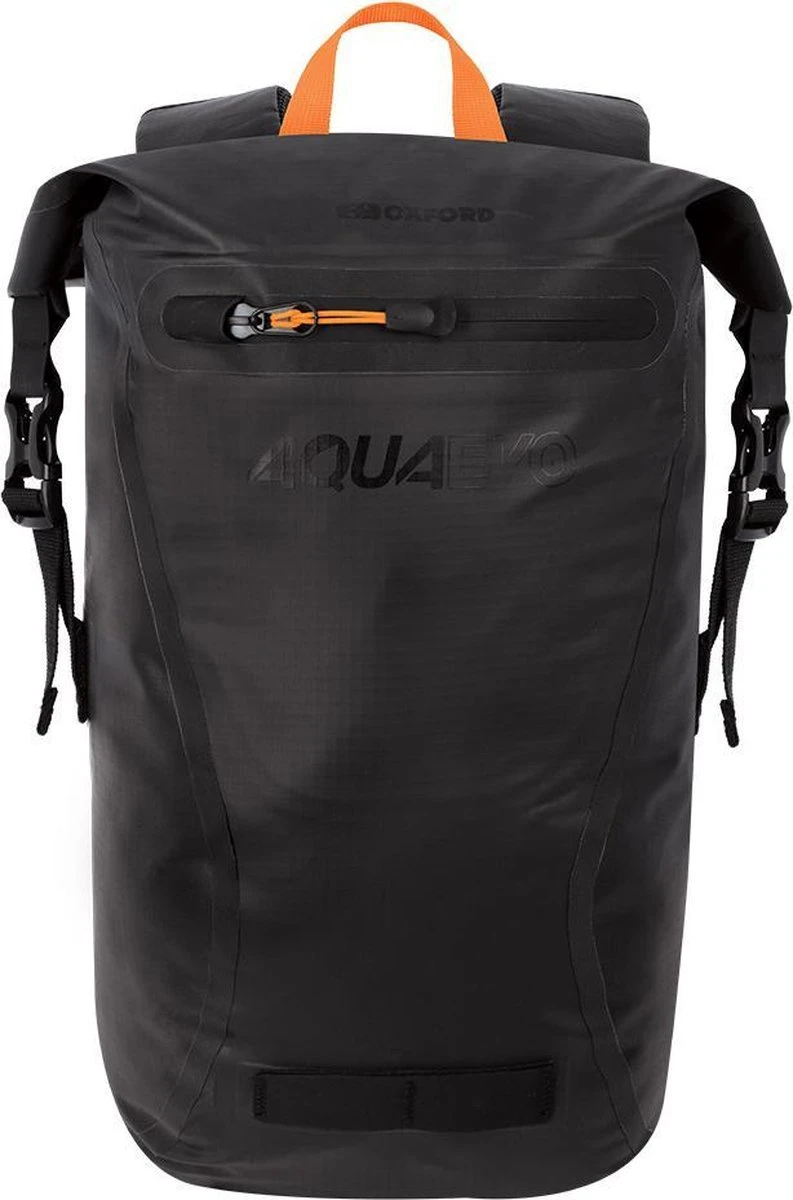 Zwarte Rugzak - Waterdichte Rugzak - Rugtas - 22 Liter Rugzak - Backpack Oxford Aqua Evo High-Tech 22L Roll-Top 1 Zwarte Rugzak - Waterdichte Rugzak - Rugtas - 22 Liter Rugzak - Backpack Oxford Aqua Evo High-Tech 22L Roll-Top