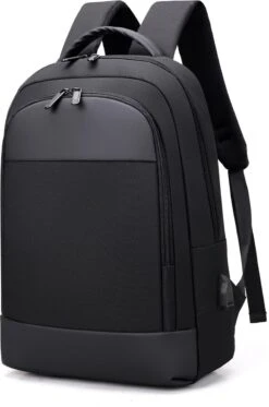 Merkloos Zakelijke Multifunctionele Rugzak 15 Inch Laptop Vak - USB Poort Rugtas Voor Werk, School Of Reizen - Waterdichte Tas Voor Heren/Dames - Backpack - Zwart -Schoolbenodigdheden 795x1200 21