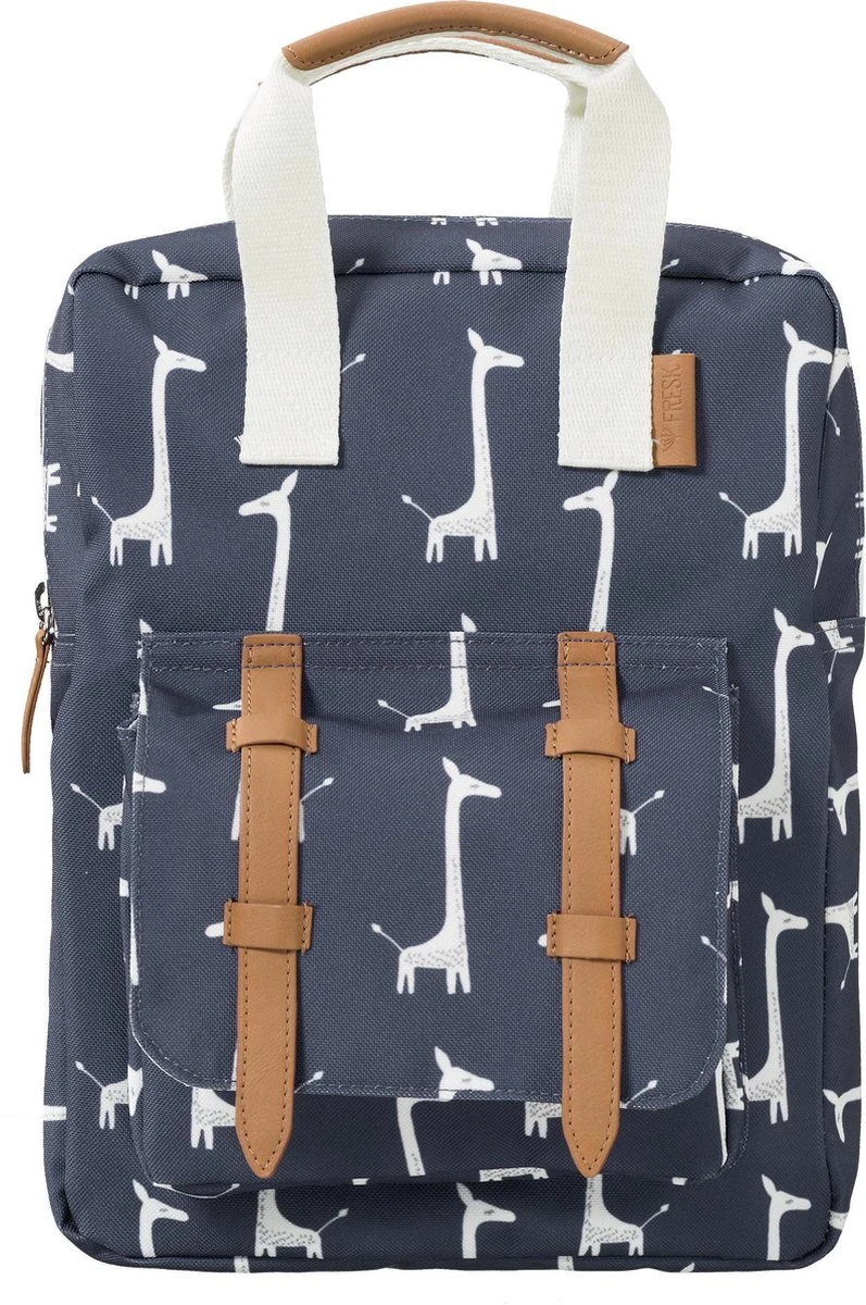 Fresk Rugzak Giraf - Kinderrugzak - Blauw 1 Fresk Rugzak Giraf - Kinderrugzak - Blauw