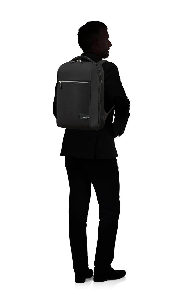 "Samsonite Laptoprugzak - Litepoint Lapt. Backpack 14.1"" Black" 4 "Samsonite Laptoprugzak - Litepoint Lapt. Backpack 14.1"" Black" - Afbeelding 4