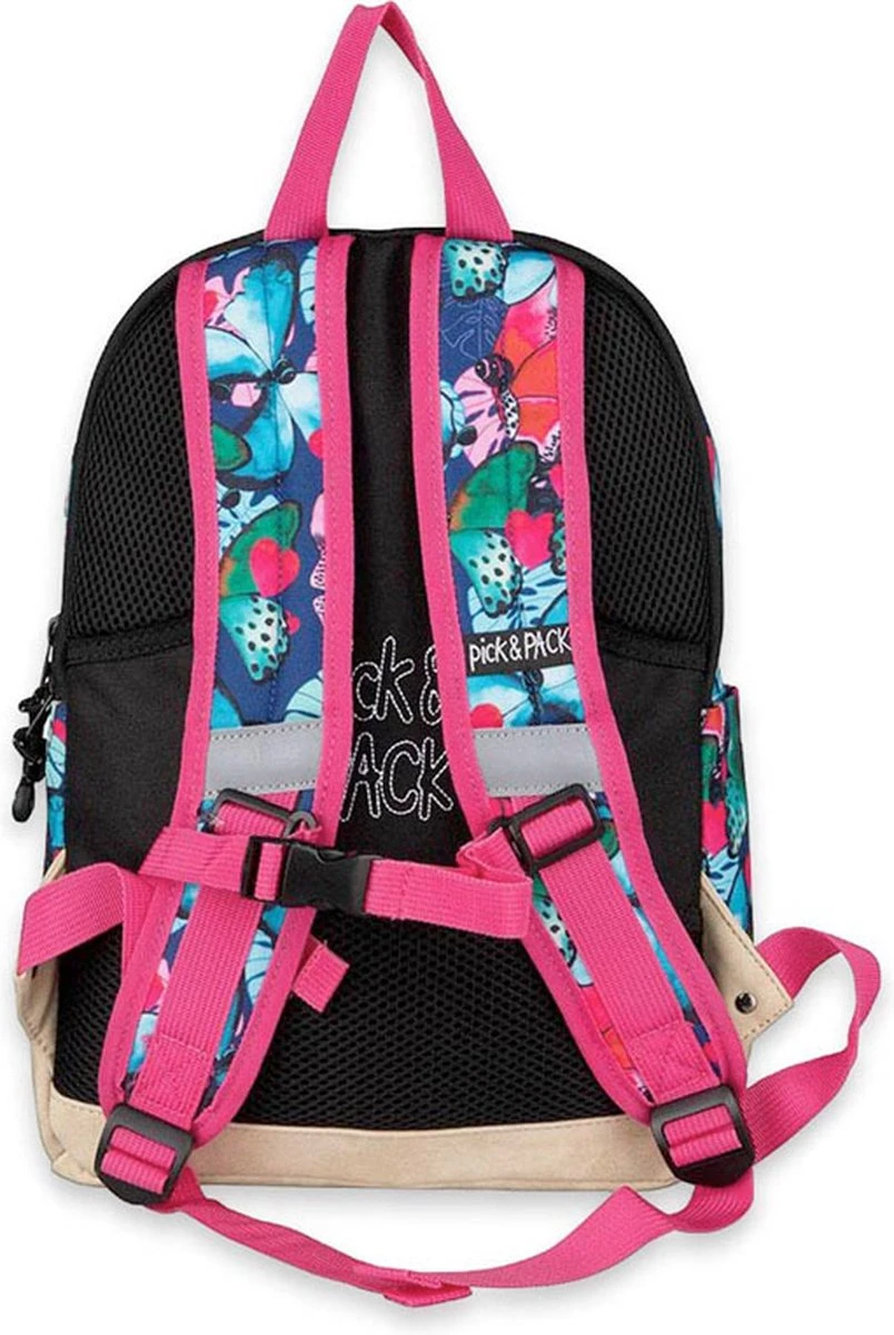 Pick & Pack Prachtige Vlinder - Rugzak - Donkerblauw - Maat M 2 Pick & Pack Prachtige Vlinder - Rugzak - Donkerblauw - Maat M - Afbeelding 2