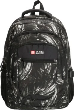 Enrico Benetti Santa Cruz 62038 Laptoprugzak 17" - Zwart Verenprint