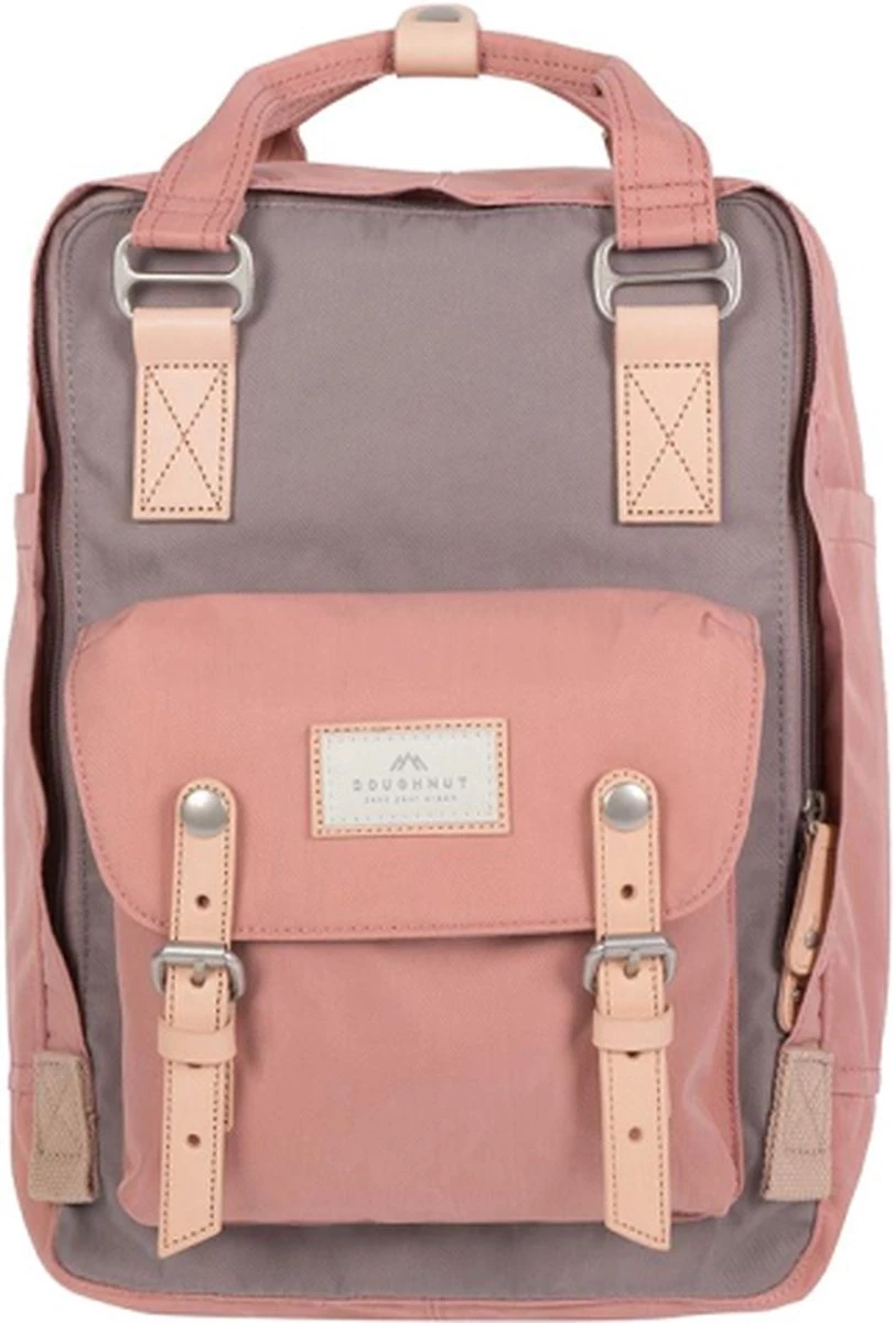 Doughnut Rugtas / Rugzak / Laptoptas / Schooltas - Macaroon - 14 Inch - 16 Liter - Paars 1 Doughnut Rugtas / Rugzak / Laptoptas / Schooltas - Macaroon - 14 Inch - 16 Liter - Paars