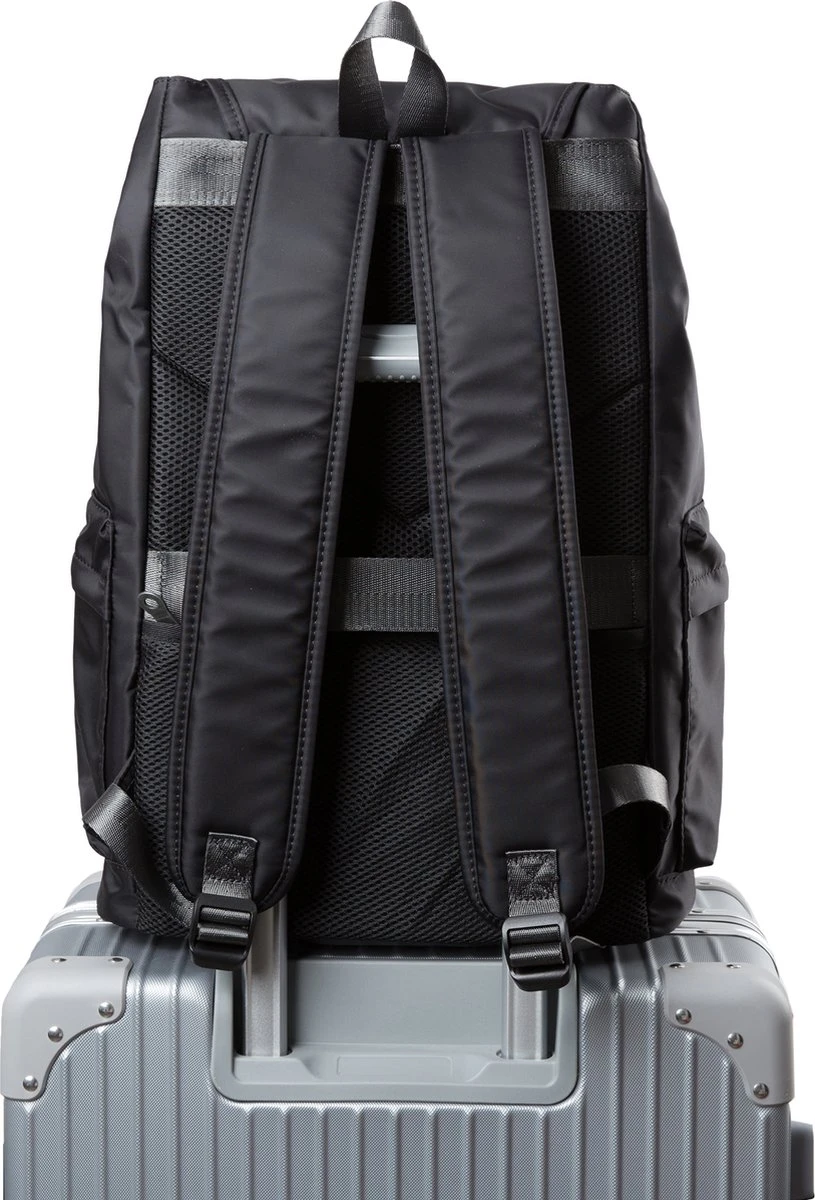 HEANVÈR Vintage Oxfort Rugzak - Waterdichte Rugtas 23L - 15,6 Inch Laptop Tas - Zwart 5 HEANVÈR Vintage Oxfort Rugzak - Waterdichte Rugtas 23L - 15,6 Inch Laptop Tas - Zwart - Afbeelding 5