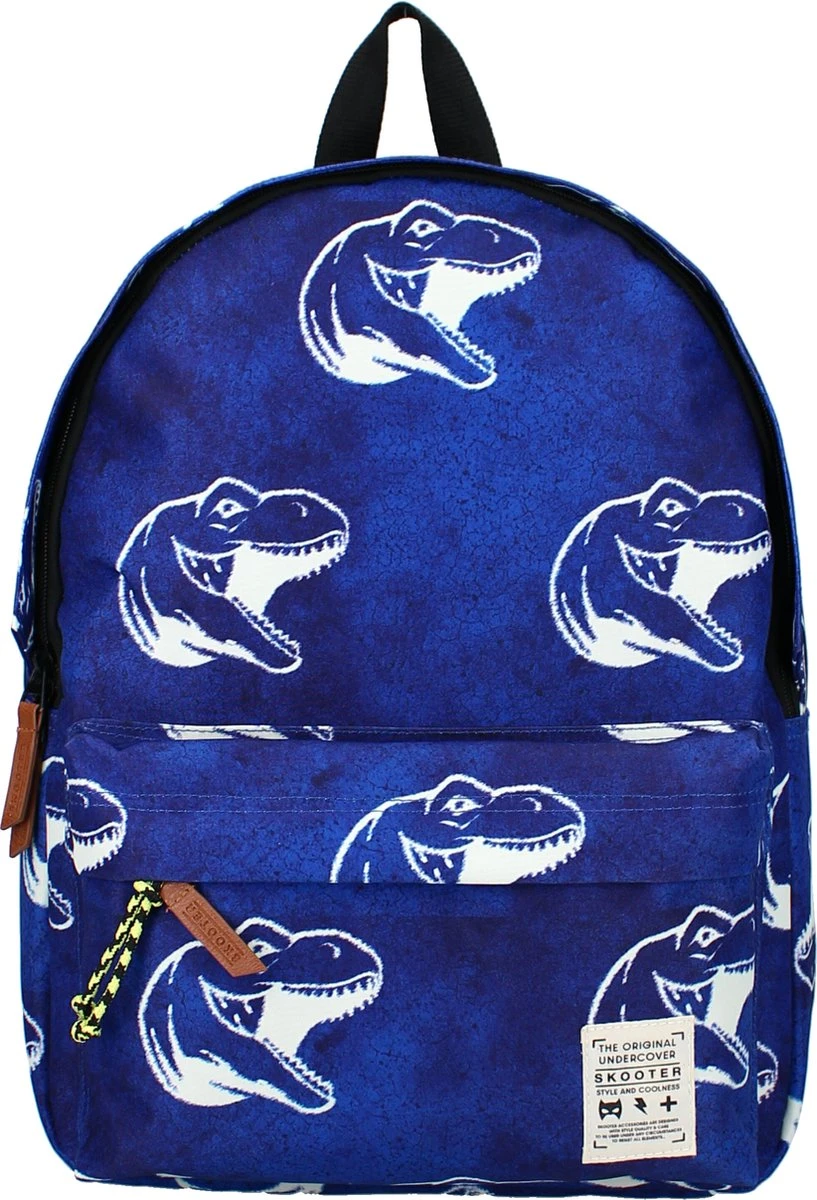 Skooter Vintage Varsity - Rugzak - Schooltas Jongen - Blauw - Dino 1 Skooter Vintage Varsity - Rugzak - Schooltas Jongen - Blauw - Dino