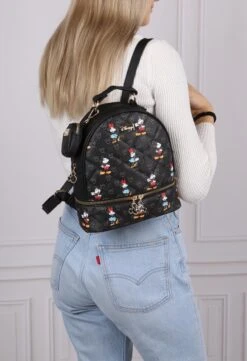 DISNEY Mickey En Minnie Mouse - Rugzak + Zakje, Zwart, Gewatteerd, Klein -Schoolbenodigdheden 821x1200 16