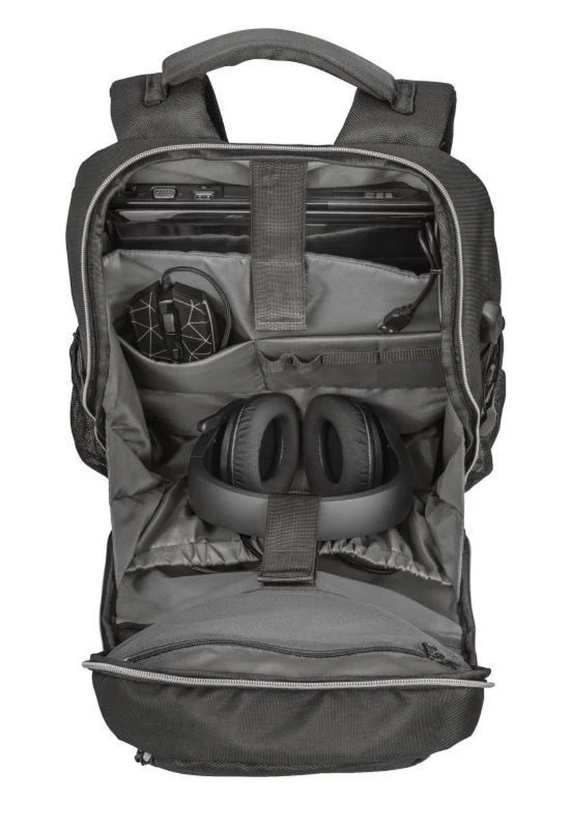 TRUST GXT 1255 Outlaw - Gaming Laptop Rugzak - 15 Inch - Zwart 6 TRUST GXT 1255 Outlaw - Gaming Laptop Rugzak - 15 Inch - Zwart - Afbeelding 6