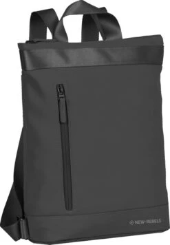 New Rebels® Daley - Rugtas - Zwart - Waterbestendig - 13121087 - 14L - 30x12x38cm - Rugzak / Backpack -Schoolbenodigdheden 832x1200 14