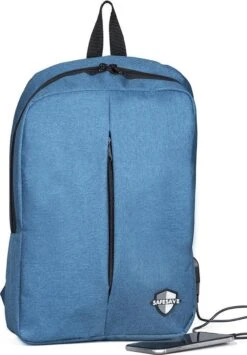 SafeSave Rugtas – Waterafstotende Schooltas Met Laptop Vak En Usb Aansluiting – Schoudertas – 15.6 Inch – Lichtblauw 11 SafeSave Rugtas – Waterafstotende Schooltas Met Laptop Vak En Usb Aansluiting – Schoudertas – 15.6 Inch – Lichtblauw -Schoolbenodigdheden 836x1200 1