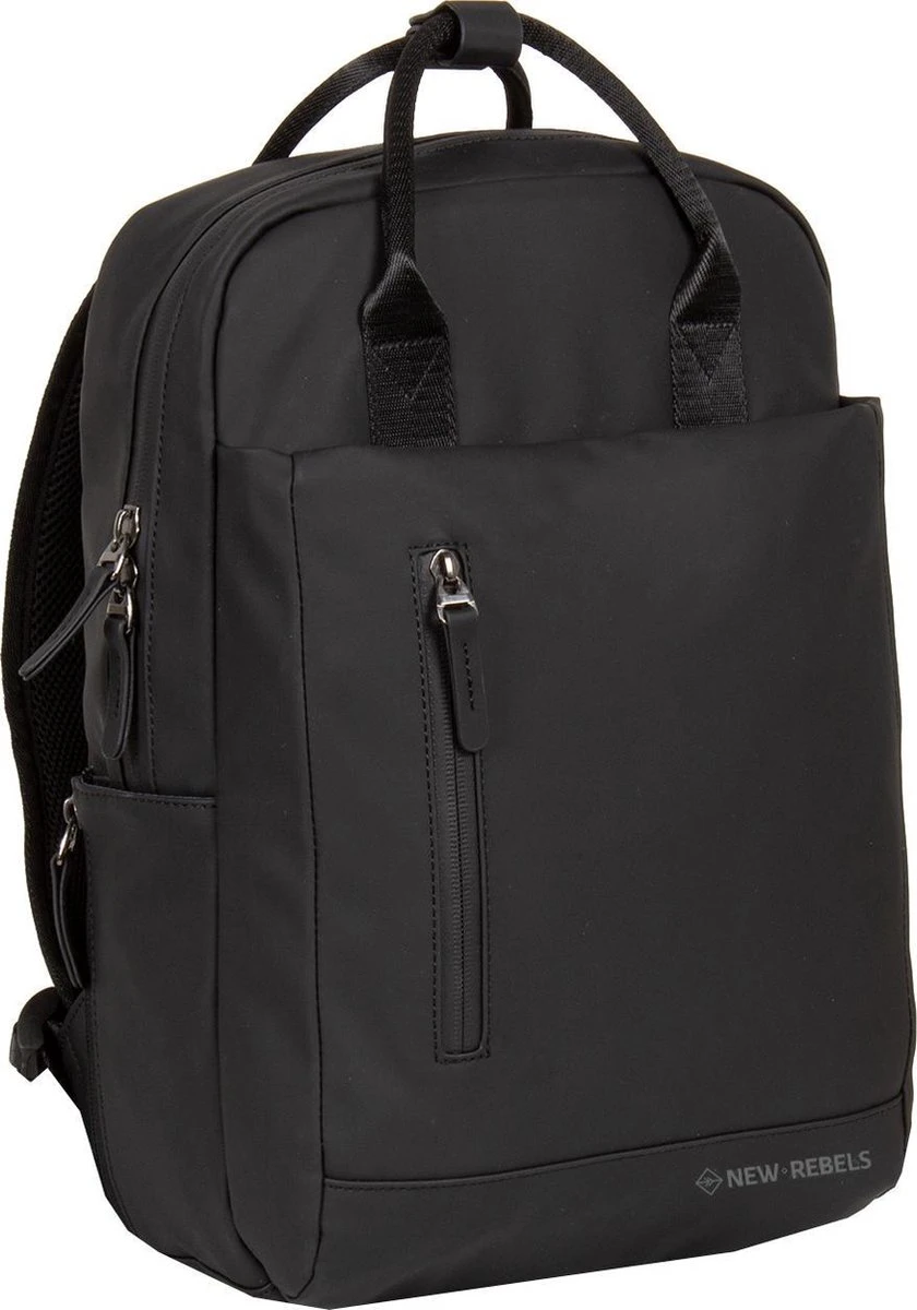 New Rebels® Harper - Rugtas - Zwart - Waterbestendig - 9L - 28x8x38cm - Rugzak / Backpack 1 New Rebels® Harper - Rugtas - Zwart - Waterbestendig - 9L - 28x8x38cm - Rugzak / Backpack
