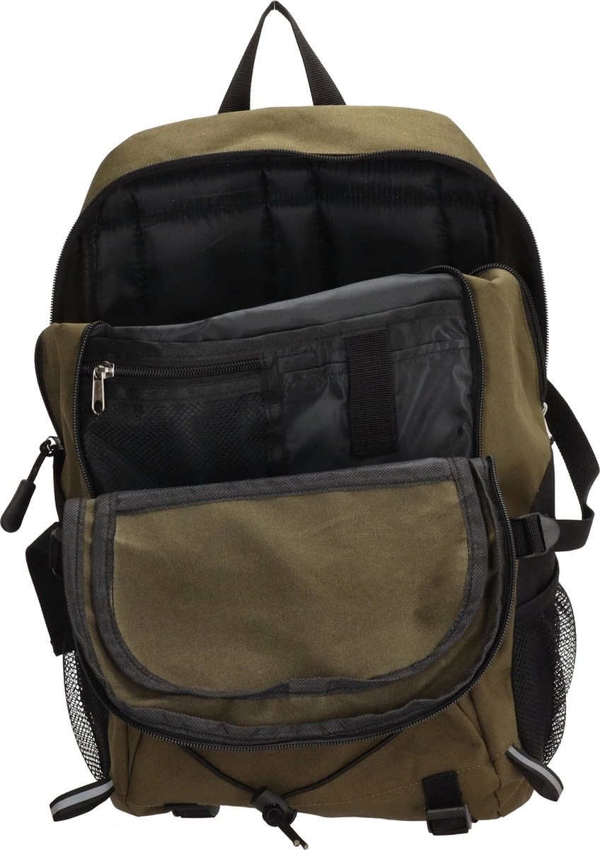 Beagles Originals Outdoor Originals Rugzak 15,6 Inch (34.5x19.4 Cm) - Olijfgroen 5 Beagles Originals Outdoor Originals Rugzak 15,6 Inch (34.5x19.4 Cm) - Olijfgroen - Afbeelding 5