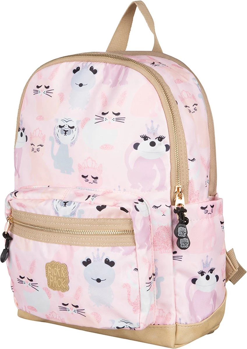 Pick & Pack Lieve Diertjes - Rugzak - Roze - Maat M 2 Pick & Pack Lieve Diertjes - Rugzak - Roze - Maat M - Afbeelding 2