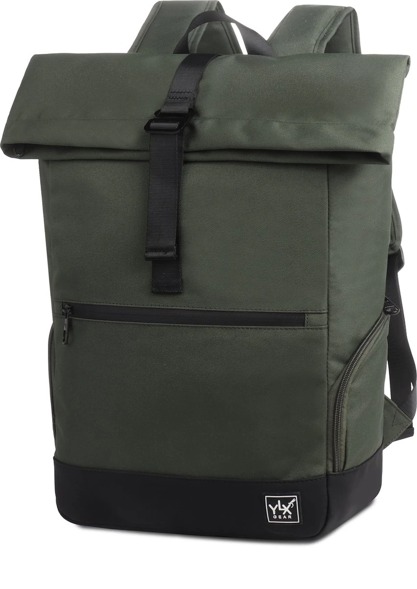 YLX Aven Backpack | Bronze Green | Groen. Recycled Rpet Materiaal. Gerecyclede Plastic Flessen. Eco Friendly. Duurzaam. 14" Laptop Hoes. Backpack - Reistas - Schooltas - Mannen - Vrouwen - Middelbare Scholieren - Studenten - Jongens - Meisjes 2 YLX Aven Backpack | Bronze Green | Groen. Recycled Rpet Materiaal. Gerecyclede Plastic Flessen. Eco Friendly. Duurzaam. 14" Laptop Hoes. Backpack - Reistas - Schooltas - Mannen - Vrouwen - Middelbare Scholieren - Studenten - Jongens - Meisjes - Afbeelding 2