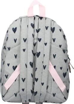 Milky Kiss Clever Girls - Rugzak - Schooltas Meisje - Grijs - Hartjes -Schoolbenodigdheden 852x1200 4
