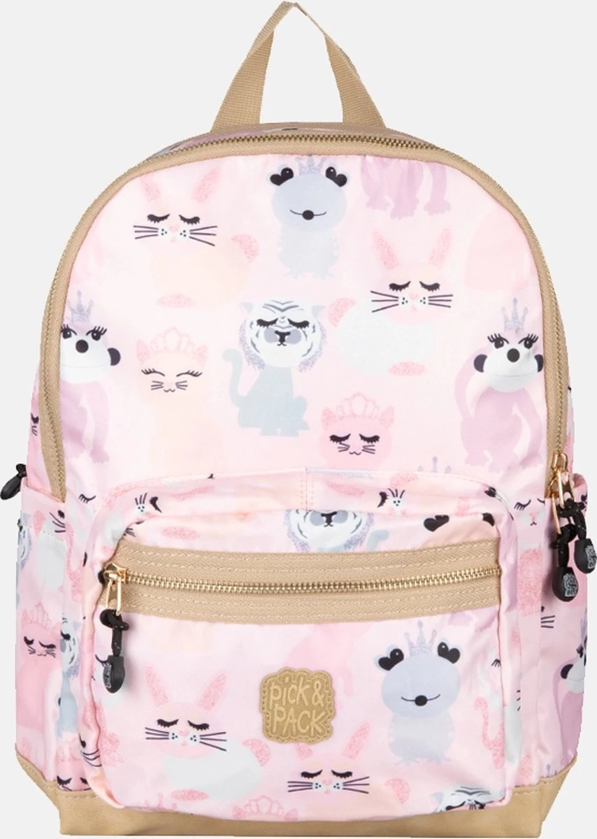 Pick & Pack Lieve Diertjes - Rugzak - Roze - Maat M 11 Pick & Pack Lieve Diertjes - Rugzak - Roze - Maat M - Afbeelding 11