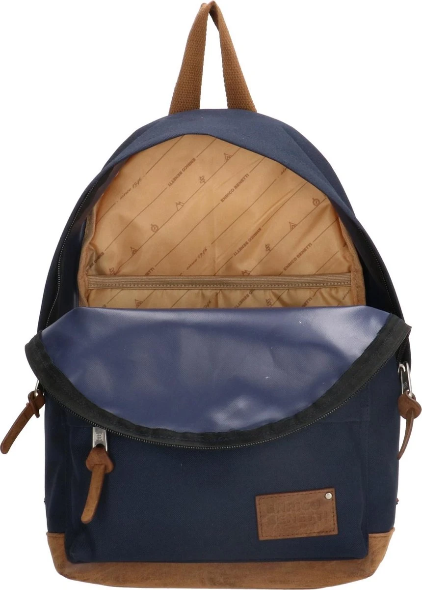 Enrico Benetti Santiago 46157 Rugtas Met Tabletvak - Blauw 4 Enrico Benetti Santiago 46157 Rugtas Met Tabletvak - Blauw - Afbeelding 4