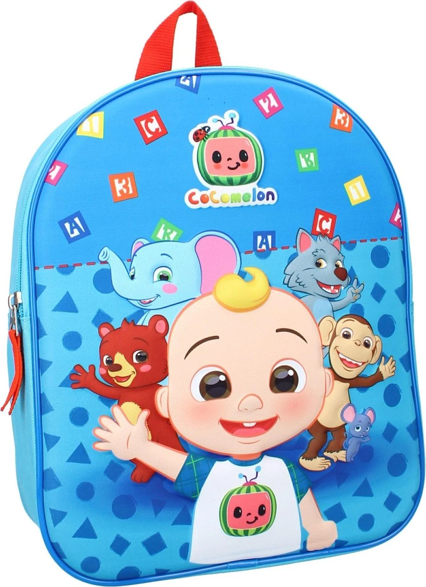 Cocomelon Rugzak Here We Go! 3d Junior 8,5 Liter Polyester Blauw 6 Cocomelon Rugzak Here We Go! 3d Junior 8,5 Liter Polyester Blauw - Afbeelding 6