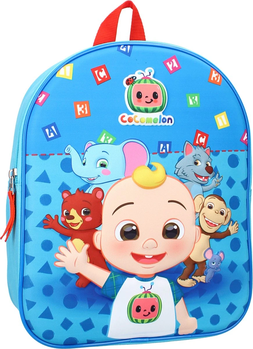 Cocomelon Rugzak Here We Go! 3d Junior 8,5 Liter Polyester Blauw 7 Cocomelon Rugzak Here We Go! 3d Junior 8,5 Liter Polyester Blauw - Afbeelding 7