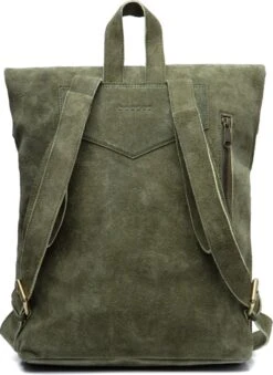 Beocca - Leren Rugzak Cleo Groen - 14" Laptoptas -Schoolbenodigdheden 874x1200