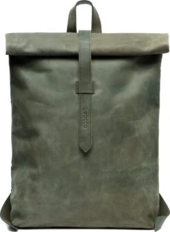 Beocca - Leren Rugzak Mavis Groen - 15" Laptoptas