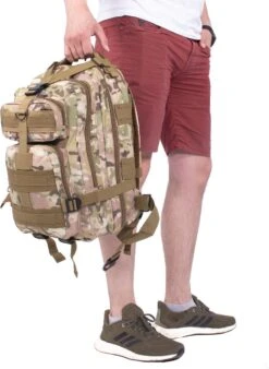 Springos Rugzak | Backpack | Wandelrugzak | Tactical Backpack | 35 Liter | Camouflage | Groen/Camel/Beige 22 Springos Rugzak | Backpack | Wandelrugzak | Tactical Backpack | 35 Liter | Camouflage | Groen/Camel/Beige -Schoolbenodigdheden 878x1200 10