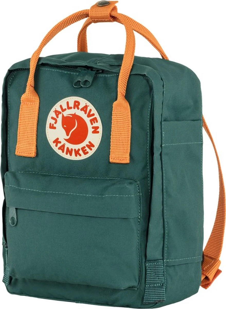 Fjallraven Fjällräven Kånken Mini Unisex Rugzak - Arctic Green-Spicy Orange 5 Fjallraven Fjällräven Kånken Mini Unisex Rugzak - Arctic Green-Spicy Orange - Afbeelding 5