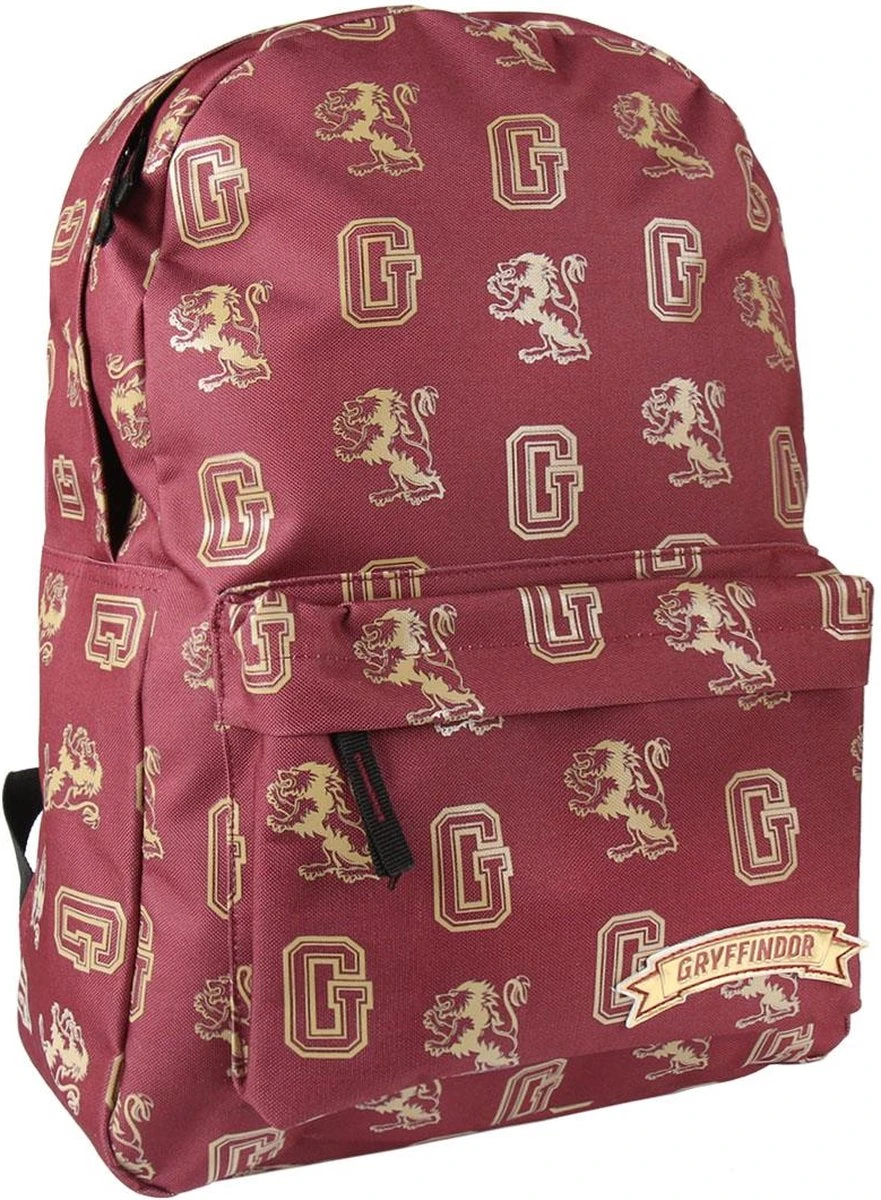 Warner Bros Harry Potter Rugzak Rugtas - Bordeaux - Hoogte 41cm 1 Warner Bros Harry Potter Rugzak Rugtas - Bordeaux - Hoogte 41cm