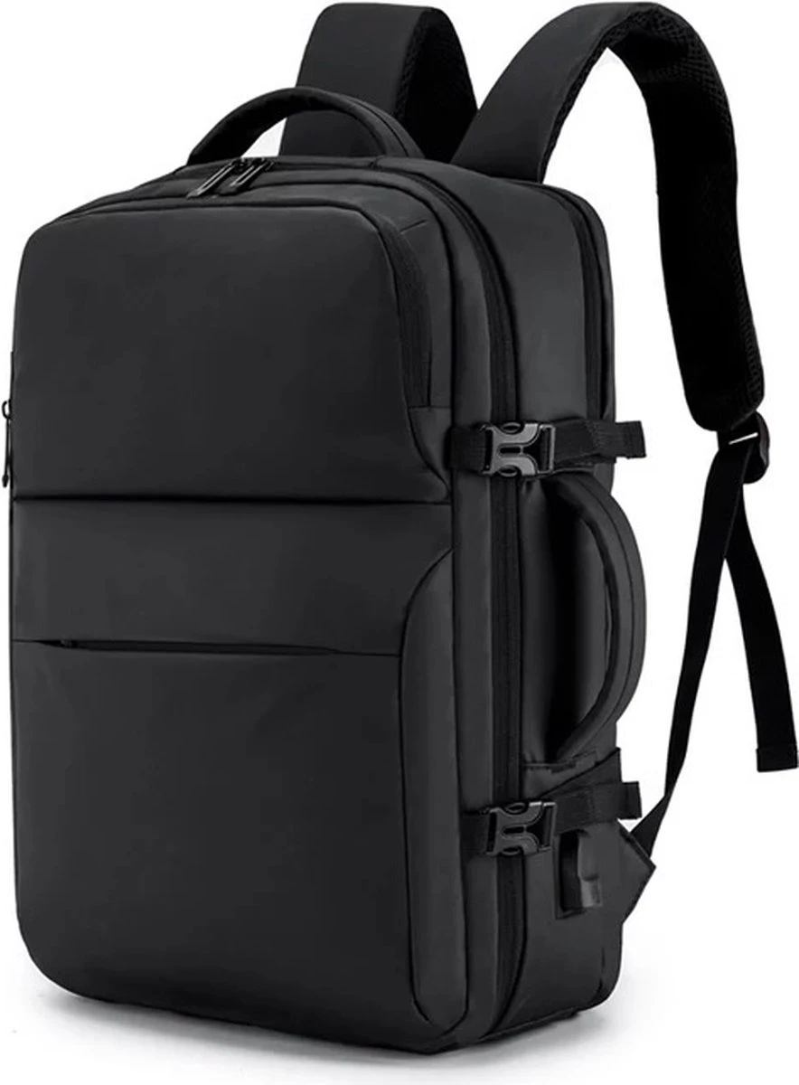 Merkloos Zakelijke Multifunctionele Rugzak/Schouder Tas - 17.5 Inch Laptop Vak - USB Poort - Voor Werk,School,Reizen - Waterdichte Tas Voor Heren/Dames - Backpack - Zwart Extra Vakken 1 Merkloos Zakelijke Multifunctionele Rugzak/Schouder Tas - 17.5 Inch Laptop Vak - USB Poort - Voor Werk,School,Reizen - Waterdichte Tas Voor Heren/Dames - Backpack - Zwart Extra Vakken